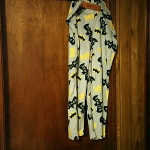 Gray Pajama Bottom with Batman logo